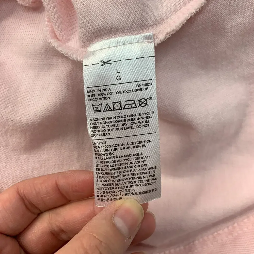 Banana Republic Shirt Mens L Large Pink Organic Cotton Pique Polo Collared Prep